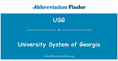 Usg Definición Sistema Universitario De Georgia University System Of