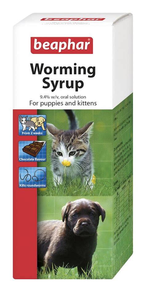 Beaphar Worming Syrup For Puppies And Kittens 45ml Beaphar