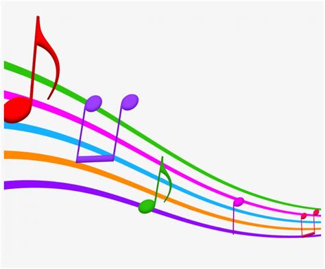 Music Note Clip Art Colourful Musical Notes Png Transparent Png