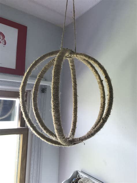 Embroidery Hoop Upcycle Ceiling Lights Chandelier Decor