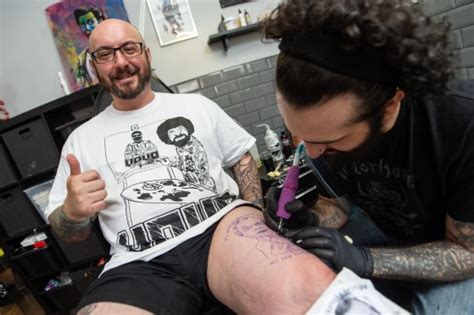 Man Says He Supports Ukip Then Gets Tattoo Of Nigel Farage Being Pelted