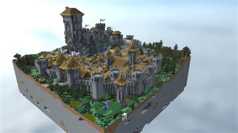 Castle Minecraft Pvp Map Minenox 3d Model By Foulques 41f0c62