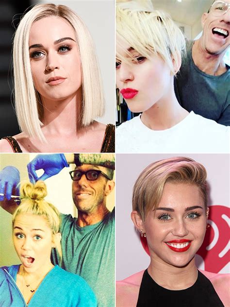 Katy Perrys Pixie Cut — Just Like Miley Cyrus Short And Sassy