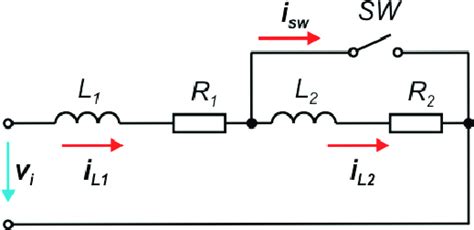 Equivalent Circuit Of The Inductor Leg With Ideal Switch Negligible In Download Scientific