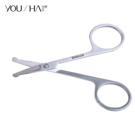 Yousha 1pcs Nose Scissor Rounded Tip Nose Scissors Makeup Stainless
