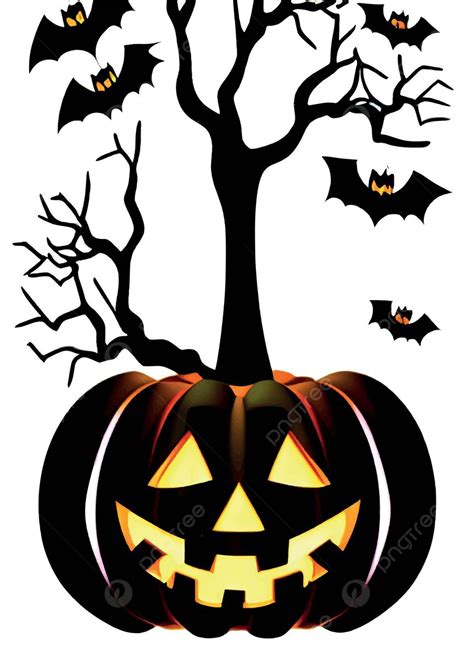 Latar Belakang Halloween Dengan Ilustrasi Labu Lentera Halloween Vektor