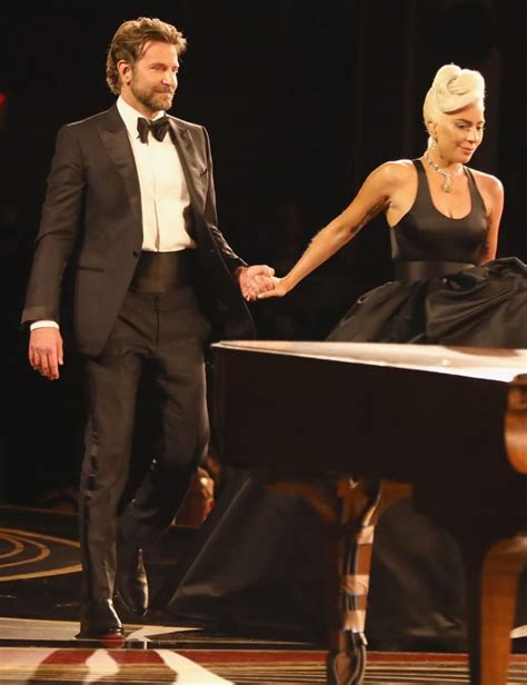 lady gaga and bradley cooper on stage the hollywood gossip