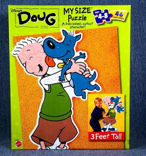 Disney Doug Funny My Size 3ft Puzzle 46 Pieces Nickelodeon Complete