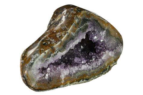 59 Amethyst Geode With Polished Face Uruguay 151289 For Sale