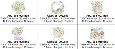 Rippled Sunflowers Set 10 Designs 3 Sizes Products Swak Embroidery