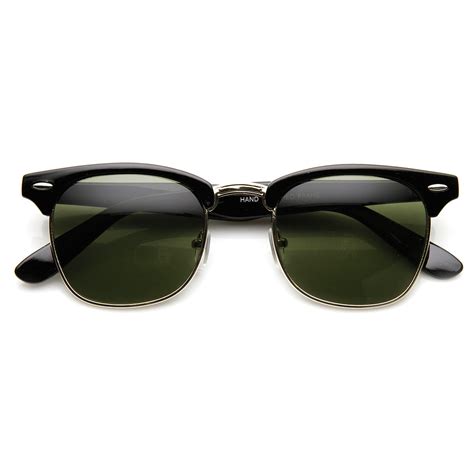 zerouv designer inspired classic half frame horned rim horn rimmed sunglasses ebay