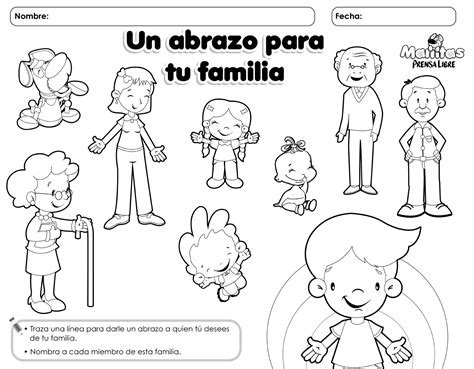 Dibujo Para Colorear Dia De La Familia Image To U