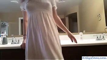 Webcam Girl Riding Pink Dildo On Bathroom Counter Kellyscams Com