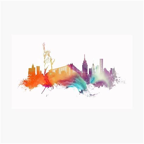 Nyc New York City Skyline Photographic Print For Sale By Jbjart