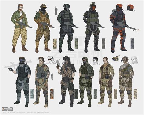 Artstation Soldiers Mark Sanwel Concept Art Characters Armor