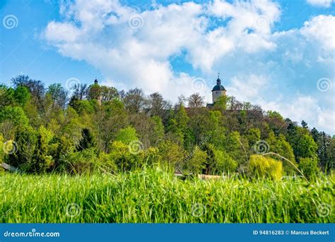 Ranis Castle Behind The Forest Stock Image Image Of Landmark Tourist