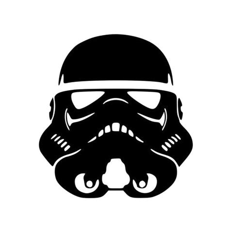 Star Wars Stormtrooper Head Vinyl Sticker Decal Decorative Etsy