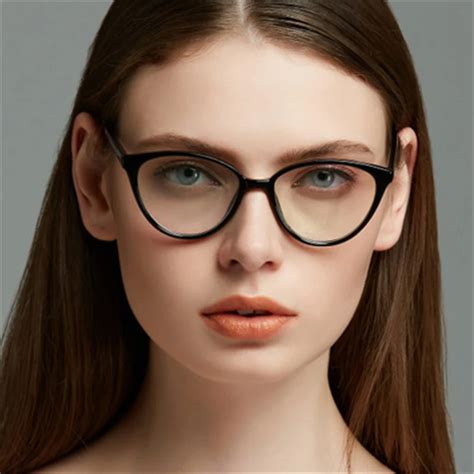 Retro Cute Cat Eye Computer Eyeglasses Frames For Women Glasses Transparent Reading Pc