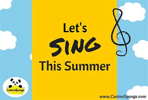 Lets Sing This Summer Cantonsponge Cantonese Language Learning