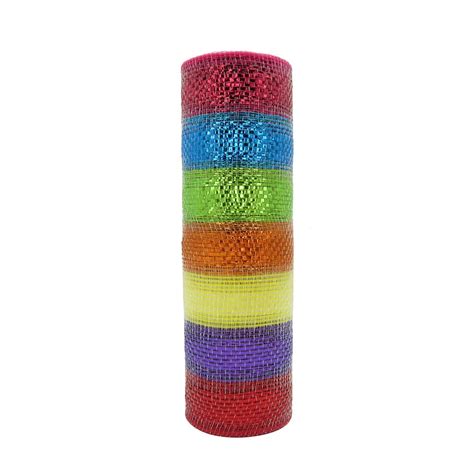 Shop For The Rainbow Striped Mesh By Celebrate It™ At Michaels