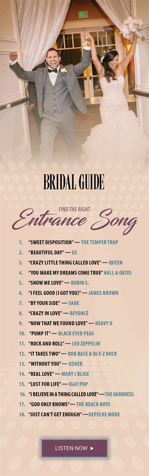 Wedding Ideas Blog Wedding Songs Reception Wedding Entrance Songs