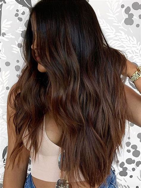 Best Chocolate Brown Hair Color Shades For Long Locks In 2019