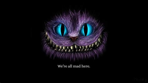 We Are All Mad Here Cheshire Cat Wallpaper, HD Artist 4K Wallpapers