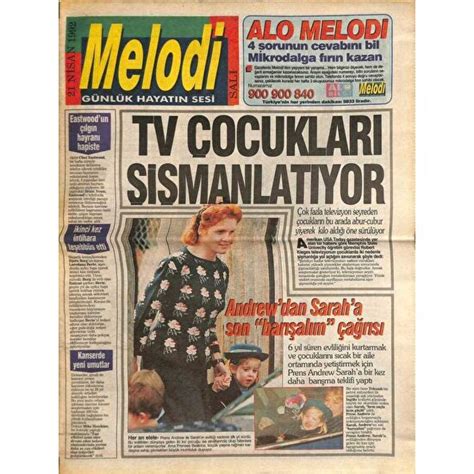 Gökçe Koleksiyon Sabah Gazetesi Melodi Eki 21 Nisan 1992 Fiyatı