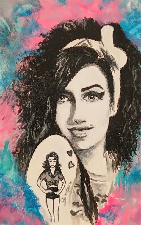 Amy Winehouse S Portrait Drawing Amy Winehouse Portrait Drawing Figures Drawings Sketches