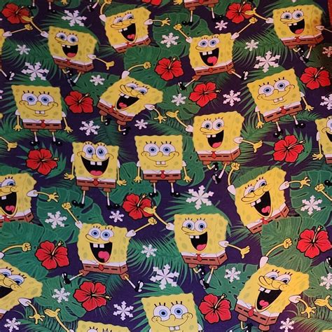 Spongebob T Wrap Set Paper And Ribbon See Description Wrapping