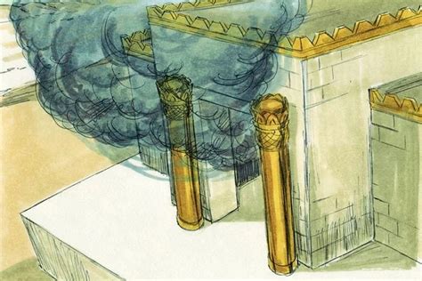 Two Pillars Guarding The Temple Of King Solomon Freemasons Community