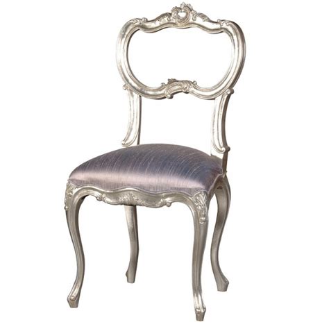 Fleur Silver French Bedroom Chair Silver Bedroom Chair French Chairs
