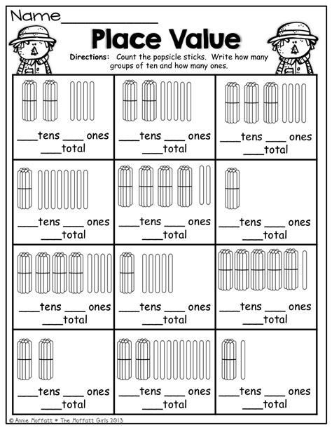 Place Value Worksheet For First Grade