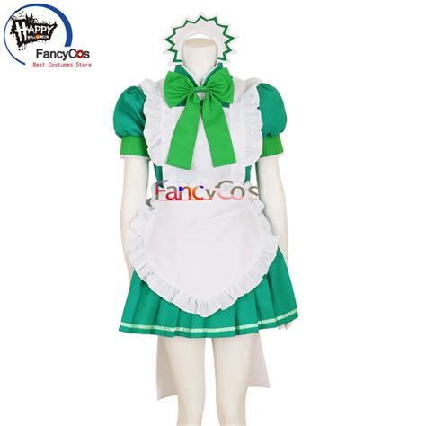 Halloween Tokyo Mew Mew Retasu Midorikawa Maid Dress Cosplay Costume