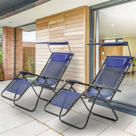 Made of a steel frame, this lounge chair is durable and sturdy, whose max weight capacity reach 300 lbs. Folding Lounge Chair 2 Pack, Patio Adjustable Zero Gravity ...