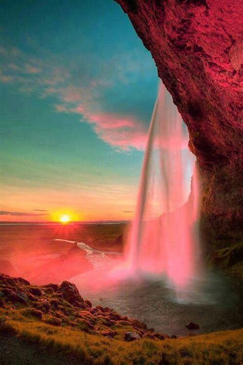 Seljalandsfoss Iceland Waterfall Beautiful Waterfalls Nature