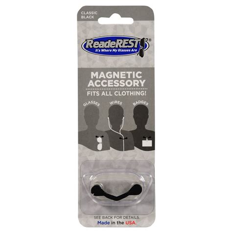 Readerest Classic Magnetic Eyeglass Holder Black