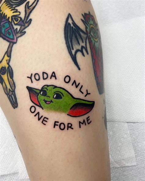 25 Baby Yoda Tattoos For That Mandalorian Fans Will Love Baby Tattoos
