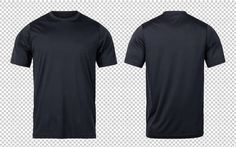 Premium Psd Black Sport T Shirts Front And Back Mock Up Template For