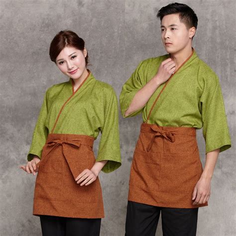Japan Style Chef Uniform Japanese Chef Service Kimono Working Wear Restaurant Work Clothes