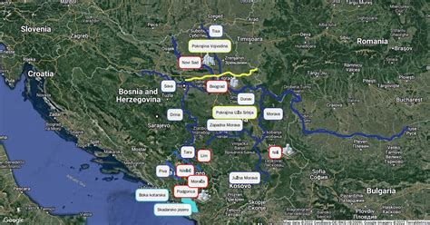 Geografija Karta Srbije I Crne Gore Scribble Maps