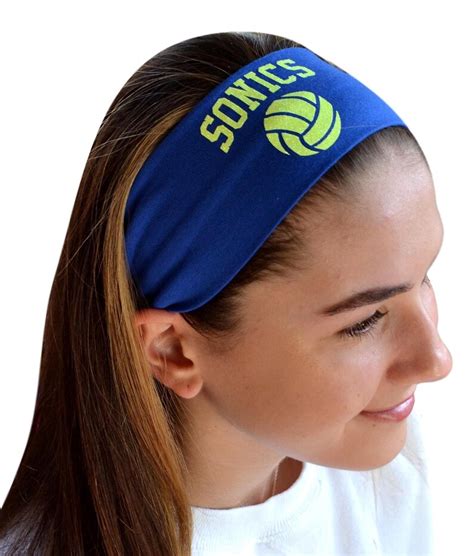 Design Your Own Custom Glitter Volleyball Cotton Headband Etsy