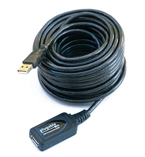 Plugable 10 Meter 32 Foot Usb 20 Active Extension Cable Type A Male