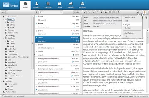 Mailenable Secure Webmail Client Summary