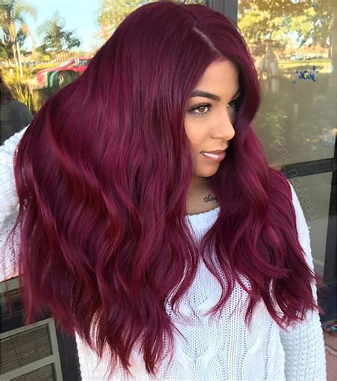 As we usher in the warmest months, now is the perfect time to try new updo hairstyles. 43 Burgundy Hair Color Ideas and Styles for 2019 | Page 2 ...