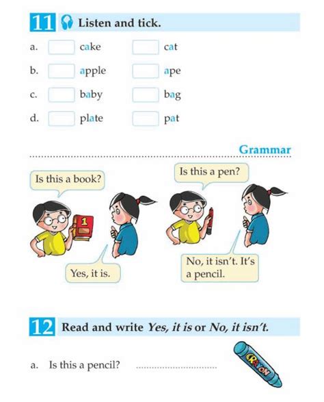 English Lesson Grade 1 Things At School English Reading English Book