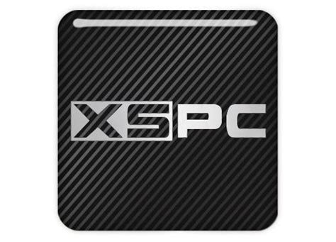 Xspc 1x1 Chrome Effect Domed Case Badge Sticker Logo Sticker Library
