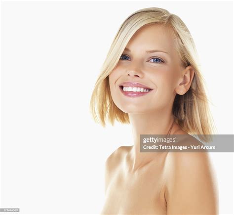 Studio Portrait Of Young Woman High Res Stock Photo Getty Images