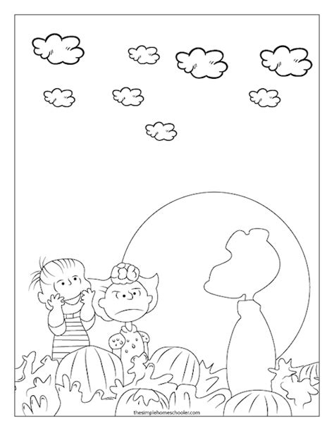 The Best Charlie Brown Halloween Printable Coloring Pages The Simple Homebabeer