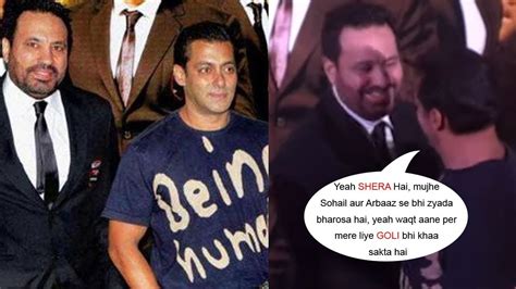 Salman Khans Strong Emotional Bonding With His Bodyguard Shera